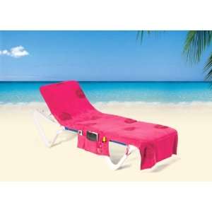  Itsa Beach Bag Sunlounger Towel   Coral Pink: Sports 