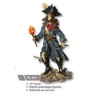  Pirate Skeleton Holding Tourch: Toys & Games