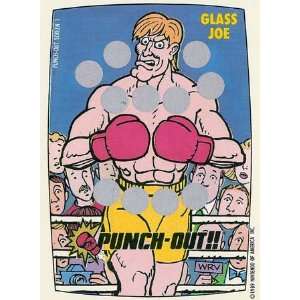  Nintendo Punch Out #1 Glass Joe Scratch Off Card 