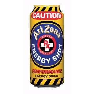  Arizona Caution Extreme Performance Energy Drink, 16 Ounce 