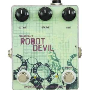   Dwarfcraft Robot Devil Fuzz Guitar Effects Pedal: Musical Instruments