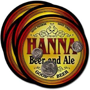  Hanna, OK Beer & Ale Coasters   4pk: Everything Else