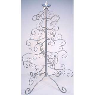  Big 24 Silver Wire Ornament Display Tree Stand Holder