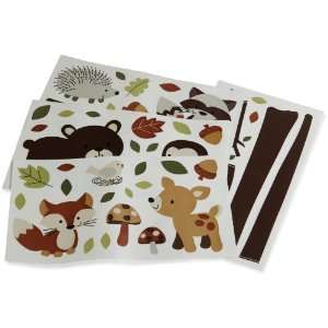  Carters Forest Friends Wall Decals, Tan/Choc: Baby