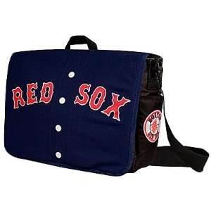   Red Sox Recycled Uniform Jersey Bike Messenger Bag