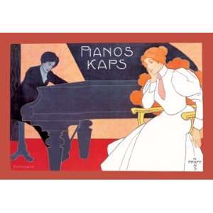  Pianos Kaps 16X24 Canvas: Home & Kitchen