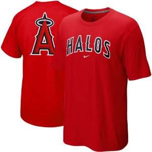   Angels of Anaheim Red Local T shirt (X Large): Sports & Outdoors