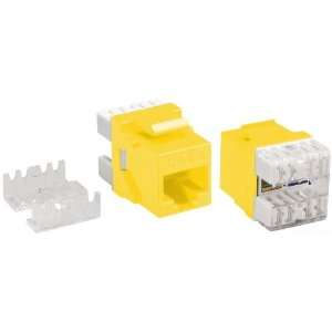 Allen Tel AT66 04 Category 6 High Density Jack Module, Yellow, 1 Port 