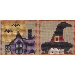  Sneak Peek Halloween House & Witch   Cross Stitch Pattern 