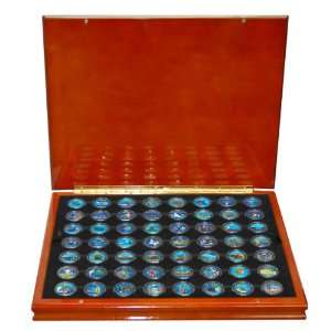  1999 2009 Colorized State Quarter Set in Box Everything 