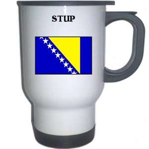  Bosnia   STUP White Stainless Steel Mug: Everything Else