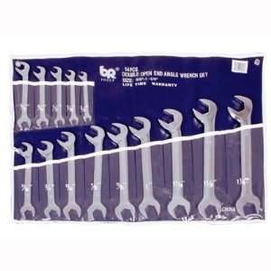  14 Pcs Angle Open End Wrench 3/8 1 1/4 Home Improvement