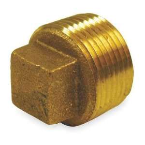 Red Brass Fittings   Cored Plug Cored Plug,Red Brass,1 1/2 In,150 PSI 