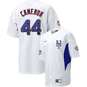   York Mets #44 Mike Cameron White Walk off Jersey: Sports & Outdoors