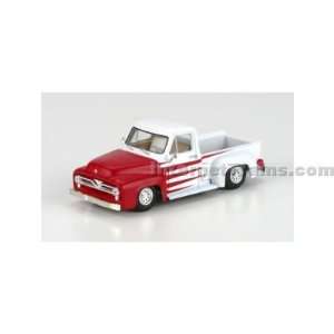    to Roll Die Cast 1955 Ford F 100 Pickup   Red/White Toys & Games