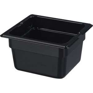  Black Carlisle 10301 Top Notch 1/6 Size 4 Deep Food Pan 