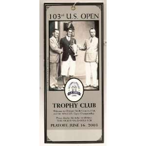   2003 US Open ticket Monday June 16th Playoff Olympia: Everything Else