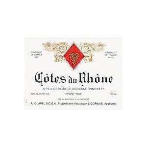  Domaine Auguste Clape Cotes Du Rhone 2010 750ML Grocery 