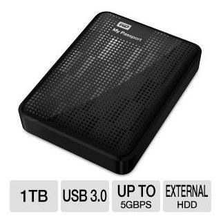 Western Digital My Passport 1 TB USB 3.0 Portable Hard Drive 