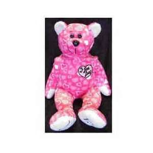  I Love Lucy Bear Pink with Hearts 