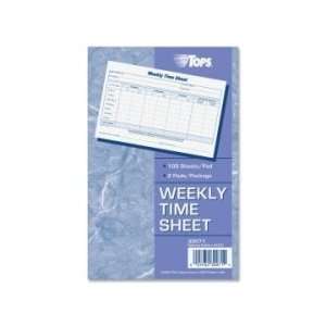  Tops Weekly Timesheet Form   White   TOP30071 Office 