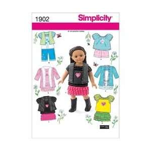   Simplicity 1902 18 Doll Clothes Pattern Arts, Crafts & Sewing