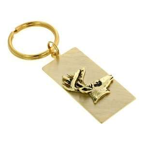  Stags head key ring with presentation box. Made in the USA 