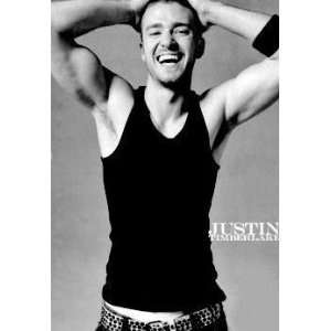 Justin Timberlake Poster ~ Black Tank Abercrombie Pose ~ Exclusive U.K 