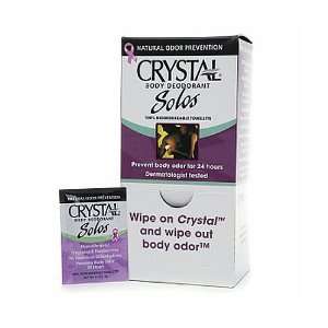  Crystal Body Deodorant   Towelette Solos