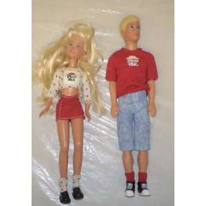 Vintage Barbie Set of 2 Pizza Hut Skipper & Kevin Loose 