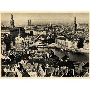  1943 Danmark Denmark Kobenhavn Copenhagen Church Spire 