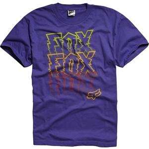  Fox Racing Spacerock T Shirt   Small/Purple Automotive