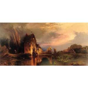 FRAMED oil paintings   Thomas Moran   24 x 12 inches   Haunted House