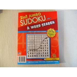  2in1 Sudoku Vol 1 & Word Search Puzzles: Toys & Games