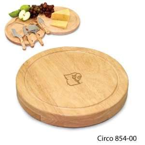   Circo Circular cheese board w/stainless cheese tools w/wooden handles
