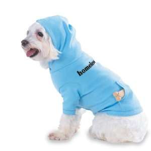 homeless Hooded (Hoody) T Shirt with pocket for your Dog or Cat MEDIUM 