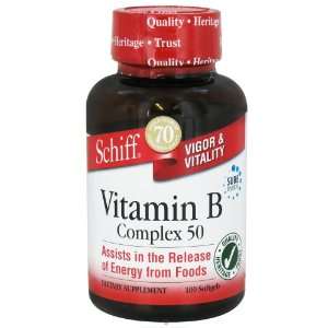 Schiff Immune Support B Complex 50 mg 100 softgels Health 