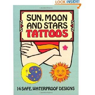 Sun, Moon and Stars Tattoos (Dover Tattoos) by Anna Pomaska and 