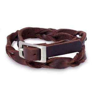  Leather wrap bracelet, Brown Trendsetter: Jewelry