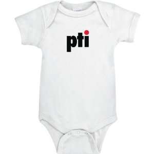  Pittsburgh Technical Institute White Logo Baby Creeper 