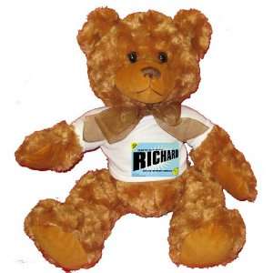  FROM THE LOINS OF MY MOTHER COMES RICHART Plush Teddy Bear 