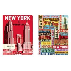  Notebook Set of 2 NYC Nbset/NYC Arts, Crafts & Sewing