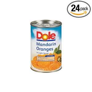 Dole Mandarin Oranges in Light Syrup, 11 Ounce Cans (Pack of 24 