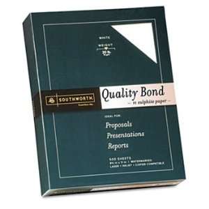  3162010   Quality Bond #1 Sulphite Paper, 20 lbs., 8 1/2 x 