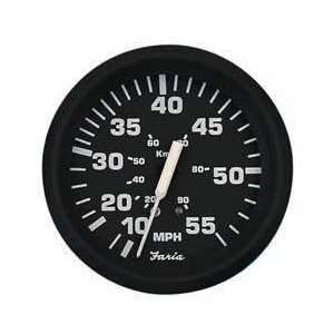  Faria 32808 Euro Black 35 MPH Speedometer: Sports 