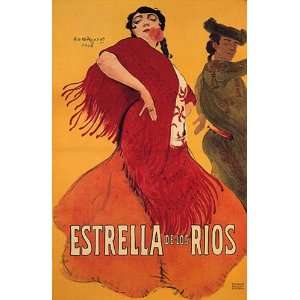  SPANISH GRIL DANCE DANCING ESTRELLA DE LOS RIOS 24 X 36 