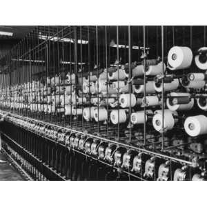  Yugoslavian Woman Spooling Nylon Thread at Textile Factory 