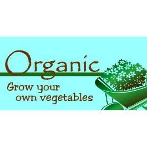  3x6 Vinyl Banner   Grow Your Own Vegetables Everything 