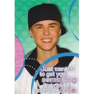 Greeting Card Birthday Justin Bieber Gift Card Holder Just Wanted to 