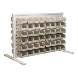  Mils Ready Space Double Sided Bench Rack With 96 Beige Akrobins 30210
